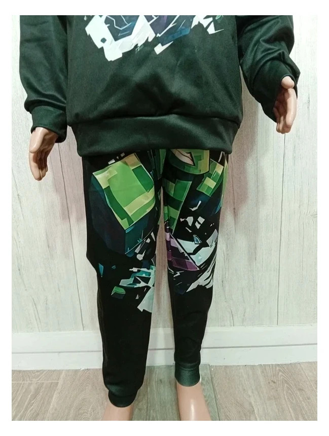 ensemble 2 pieces garcon - roblox - taille 9/10 ans - couleur noir et vert- neuf – taille 10 ans / 140 cm 3