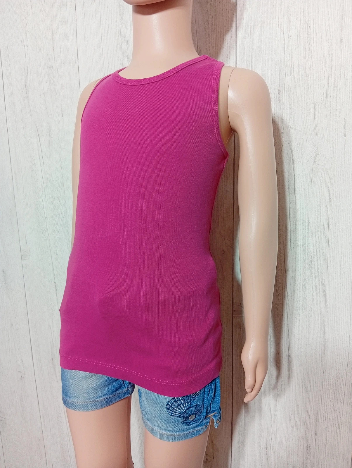 Débardeur fille - taille 5 ans (110 cm) - nky - couleur fushia – NKY – taille 5 ans / 110 cm 5