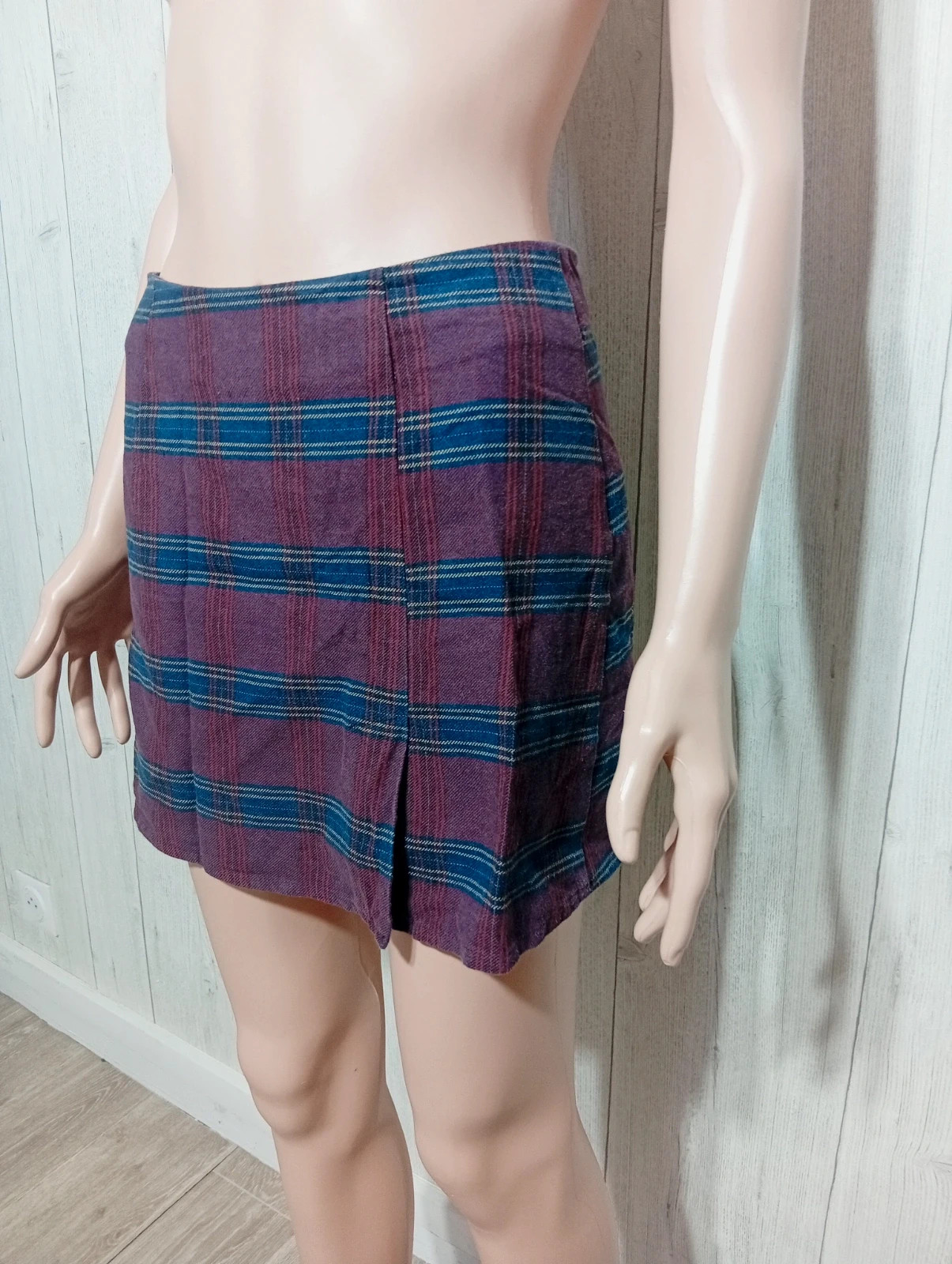Jupe femme - taille S/36 - Brandy Melville - couleur bordeaux et marine – Brandy Melville – taille S / 36 / 8 3