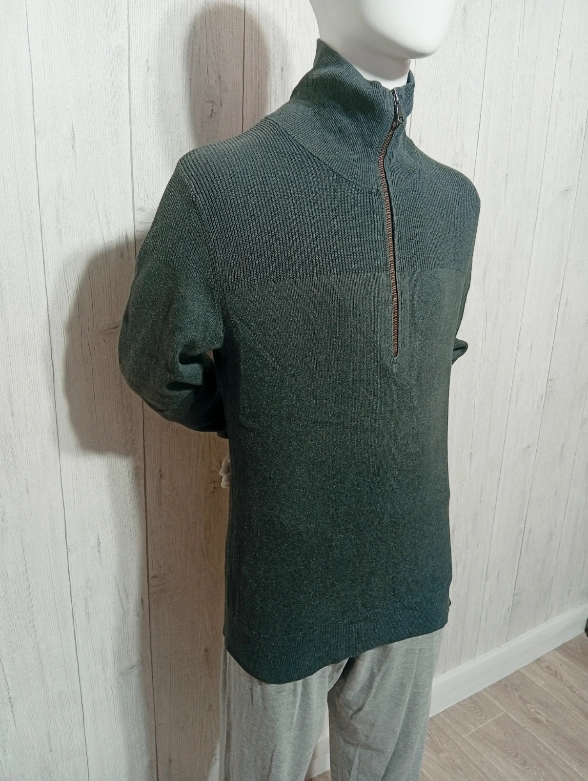 Pull a col roulé homme - taille L/40 - ikks - couleur gris – IKKS – taille L 4