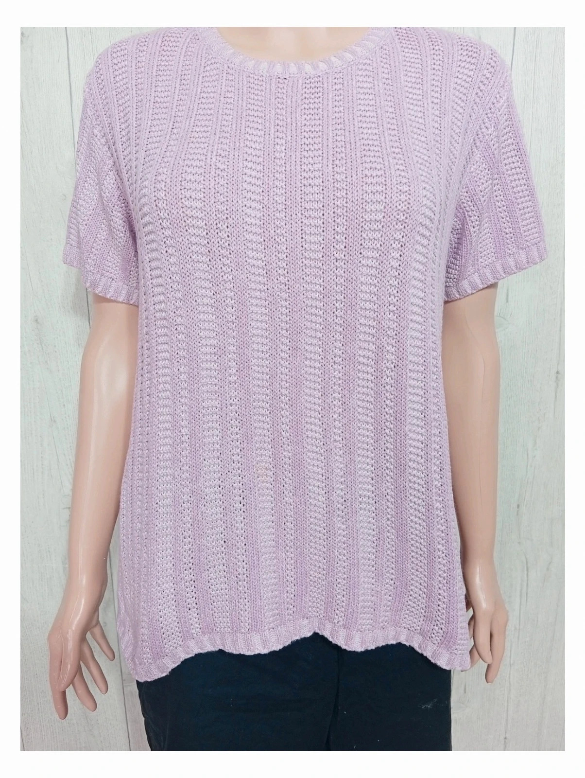 Pull d'hiver femme Afibel a manches courtes - couleur lila - taille 42/44 – Afibel – taille XL / 42 / 14 3