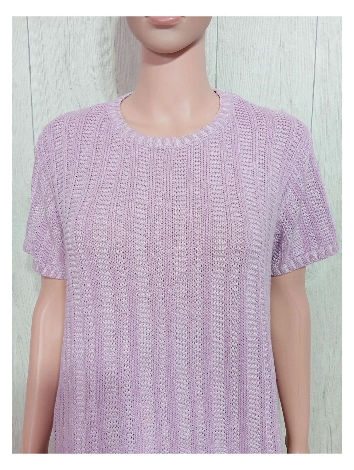 Pull d'hiver femme Afibel a manches courtes - couleur lila - taille 42/44 – Afibel – taille XL / 42 / 14 2