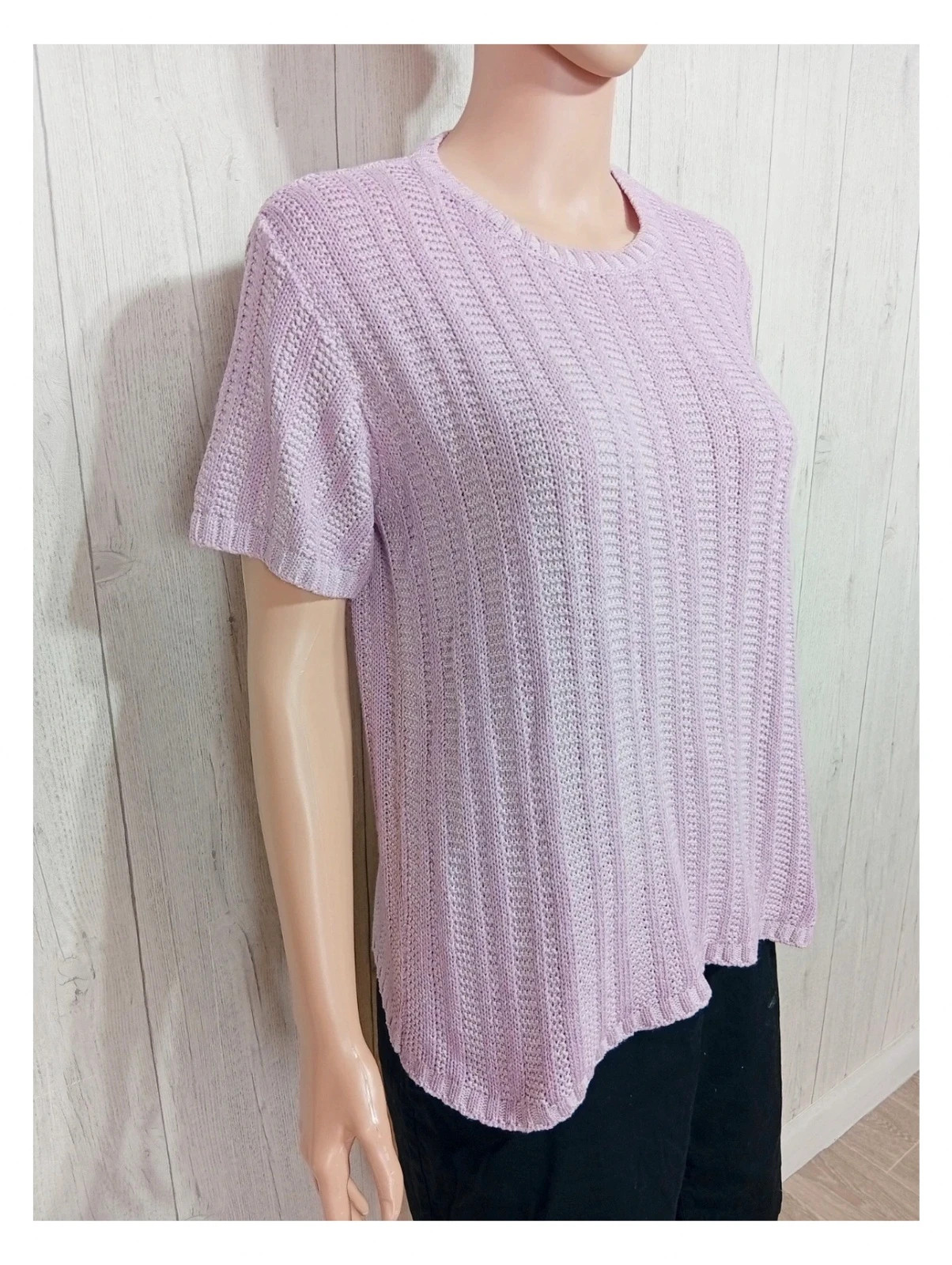 Pull d'hiver femme Afibel a manches courtes - couleur lila - taille 42/44 – Afibel – taille XL / 42 / 14 4