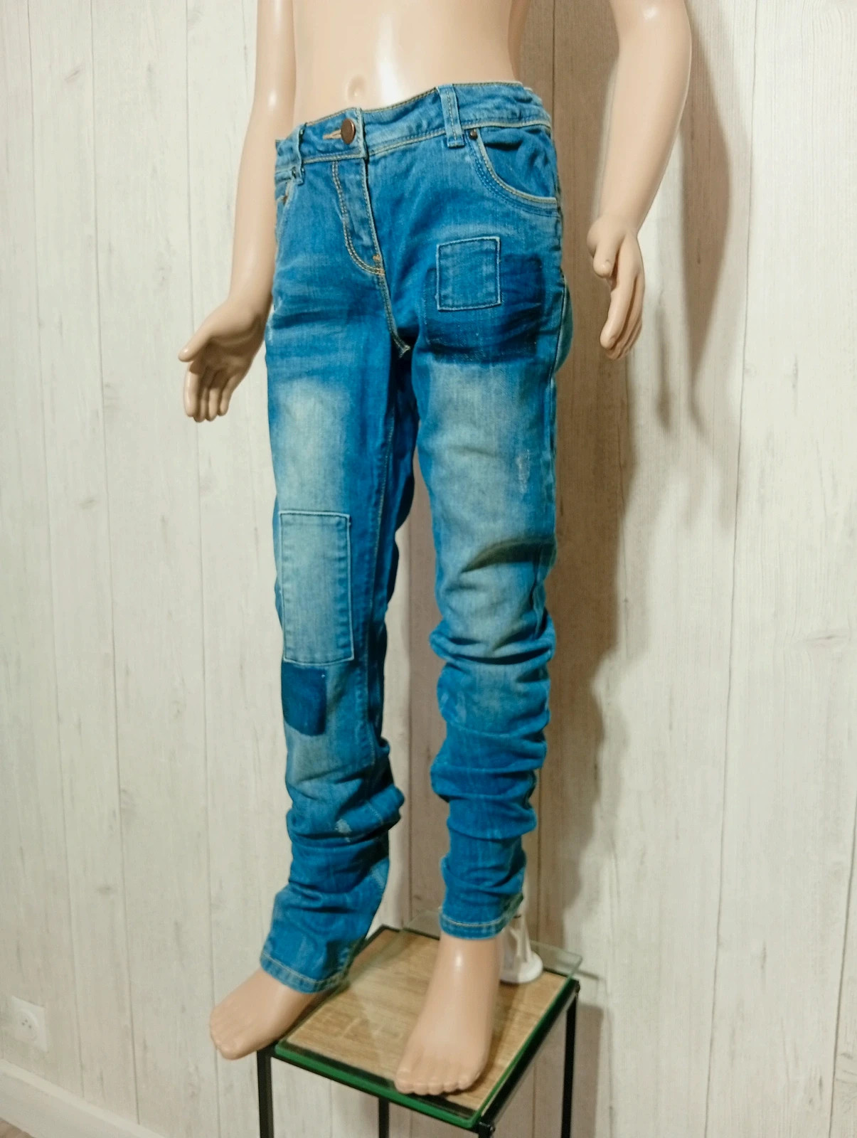 Jeans fille - taille 12 ans (152 cm) - bilook - couleur bleu – Bilook – taille 12 ans / 152 cm 5