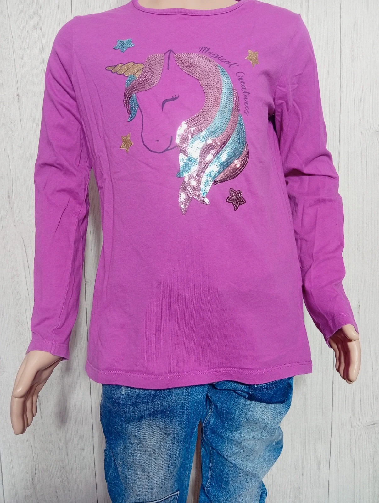 T-shirt manche longue fille - taille 12 ans ( 143/155 cm) - inextenso-couleur fushia multicolore – In Extenso – taille 12 ans / 152 cm 3