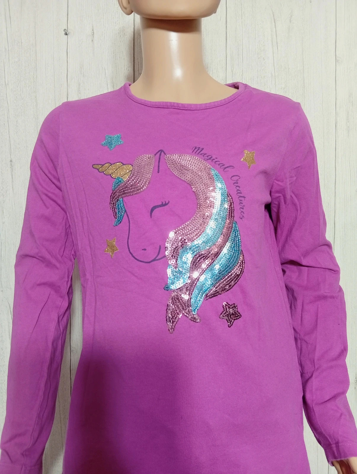 T-shirt manche longue fille - taille 12 ans ( 143/155 cm) - inextenso-couleur fushia multicolore – In Extenso – taille 12 ans / 152 cm 2