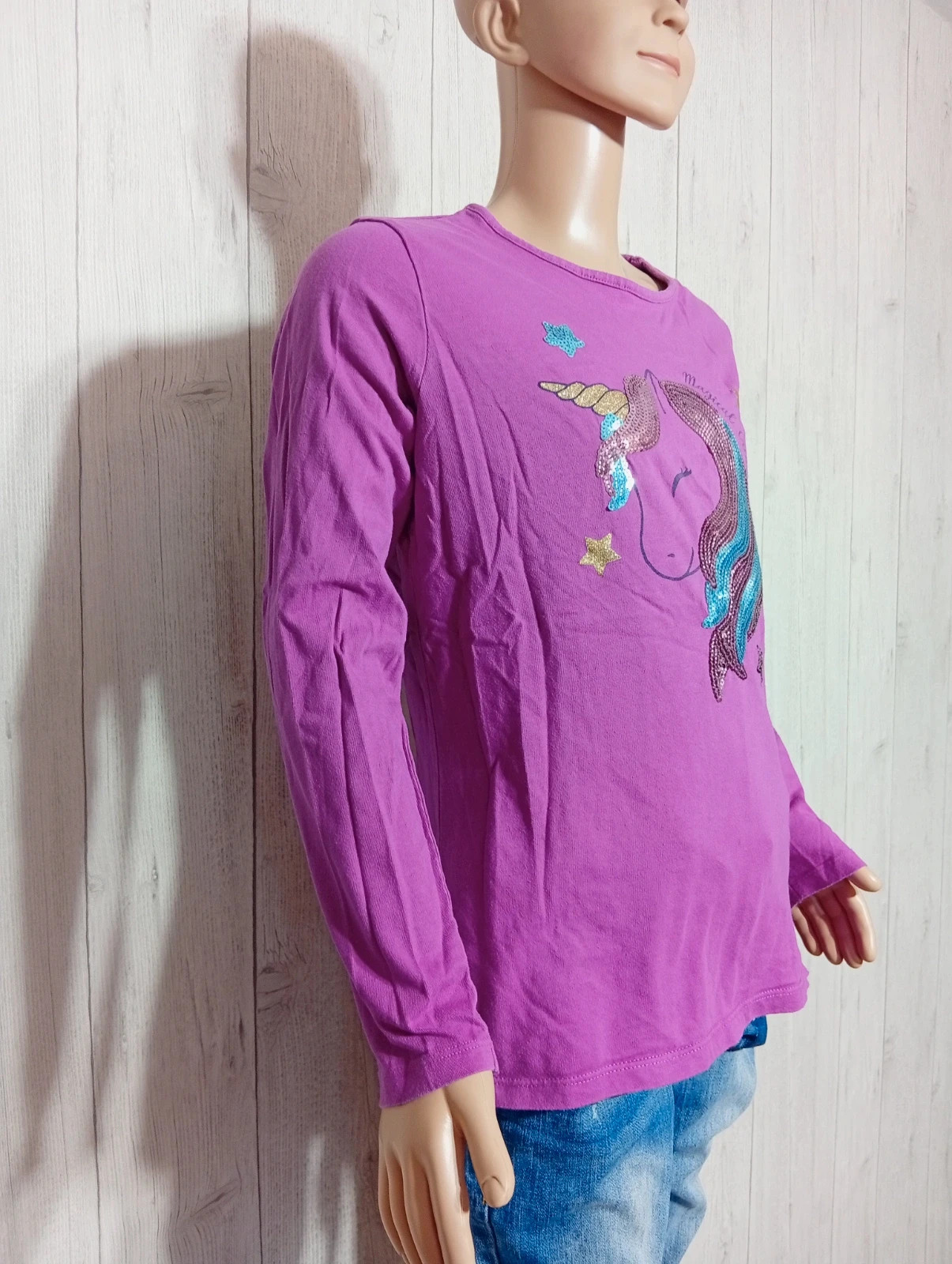 T-shirt manche longue fille - taille 12 ans ( 143/155 cm) - inextenso-couleur fushia multicolore – In Extenso – taille 12 ans / 152 cm 4