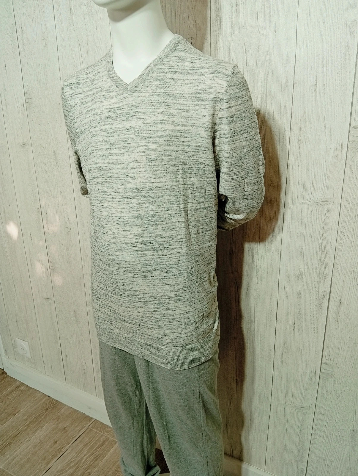 Sweat manches longues homme - taille L/40 - Kiabi - couleur gris – Kiabi – taille L 5
