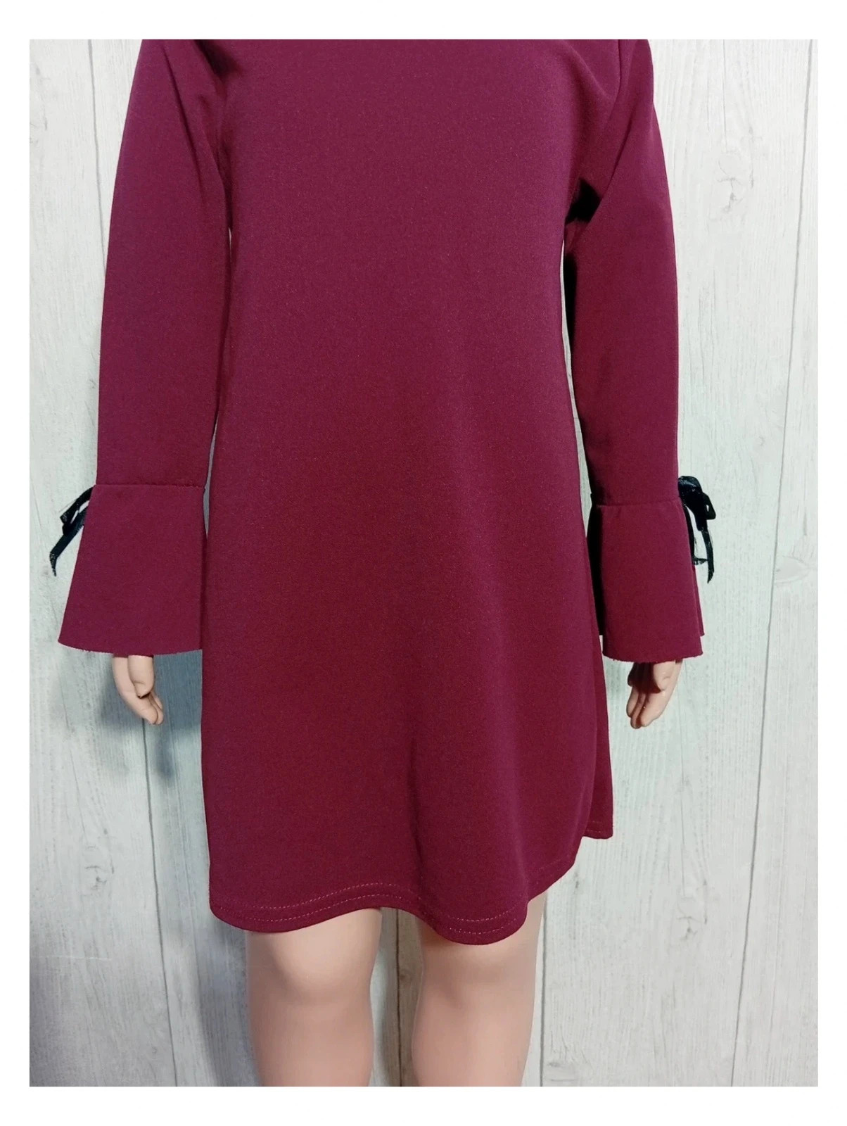 Robe bordeaux - 6 ans - taille fille – taille 6 ans / 116 cm 3