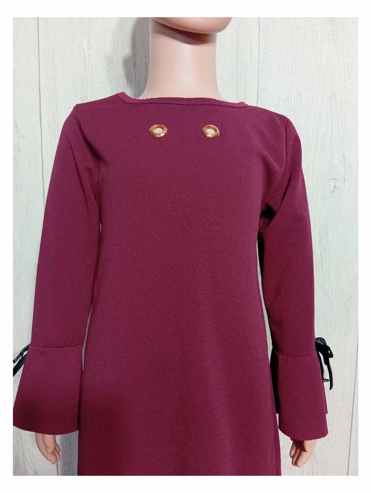 Robe bordeaux - 6 ans - taille fille – taille 6 ans / 116 cm 2