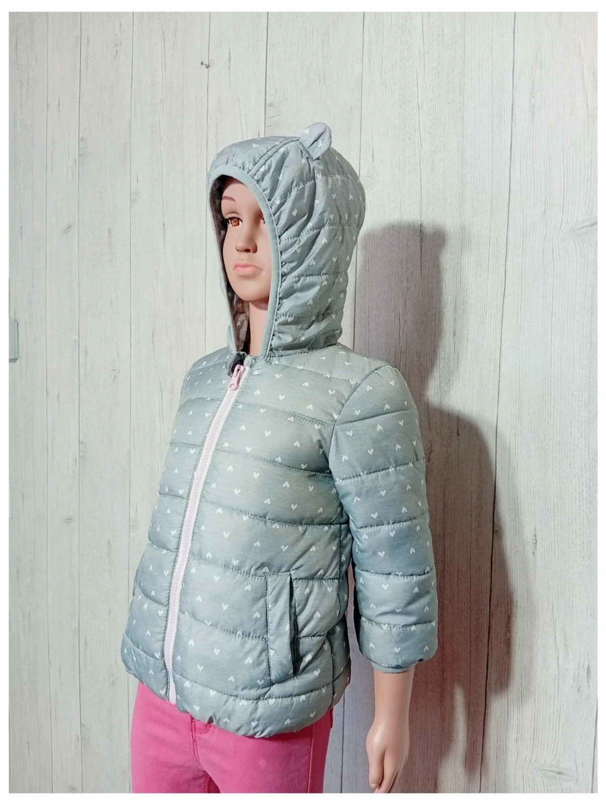 Doudoune baby club - taille 2ans (86 cm) - fille - couleur gris et blanc – Baby Club – taille 18-24 mois / 86 cm 5