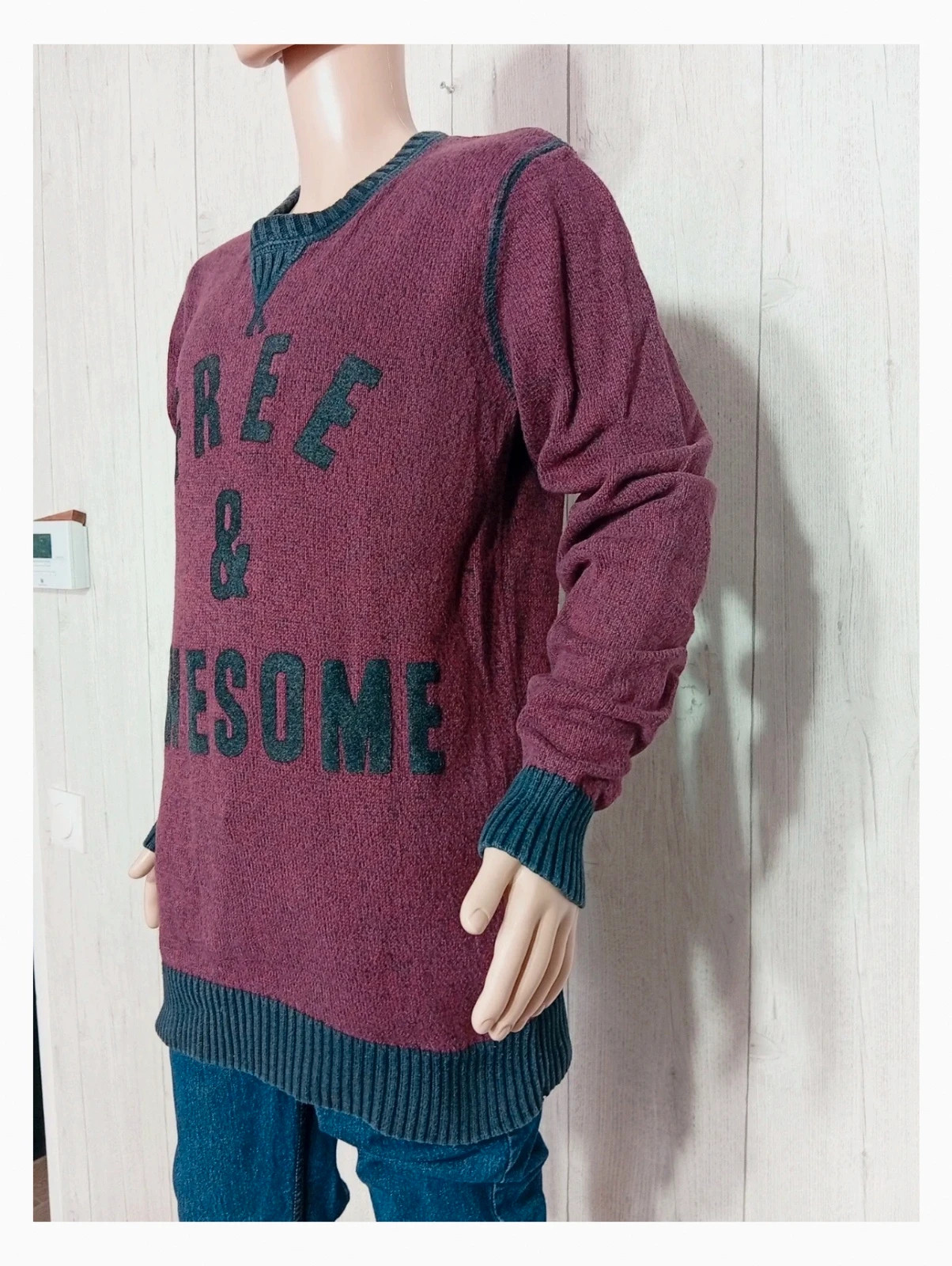 Pull H&M garçon - couleur bordeaux et noir - taille 10/12 ans – H&M – taille 11 ans / 146 cm 5