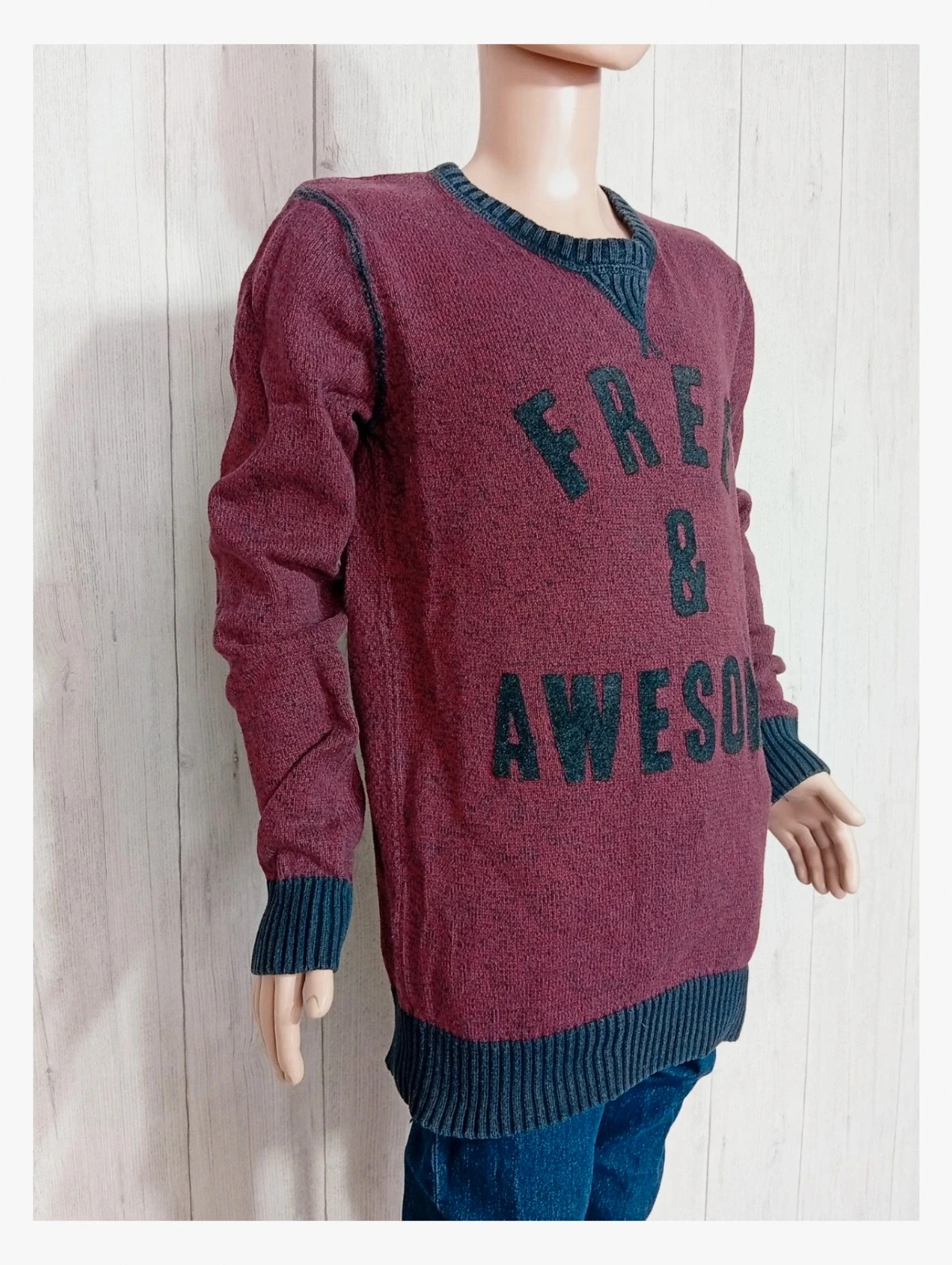 Pull H&M garçon - couleur bordeaux et noir - taille 10/12 ans – H&M – taille 11 ans / 146 cm 4