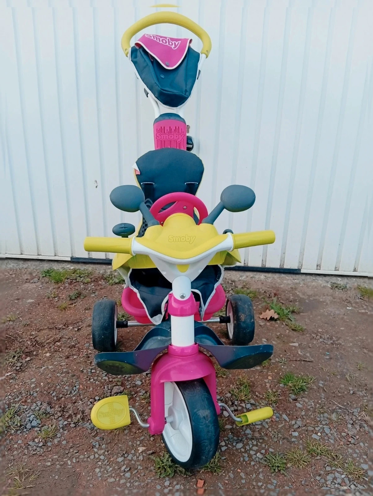 Vélo fille enfant - couleur vert rose gris - smoby