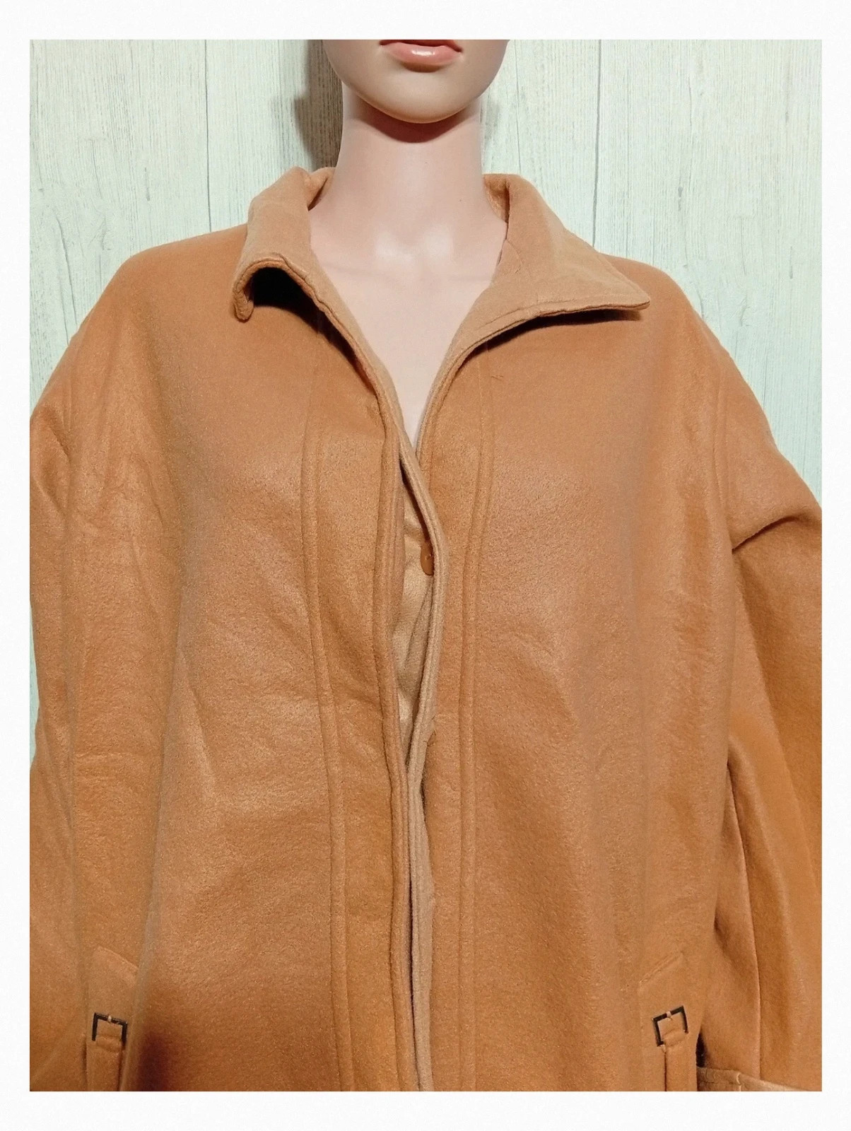Manteau femme d'hiver long - couleur moutarde - Anne de lancay - taille L/40 – Anne de Lancay – taille L / 40 / 12 2