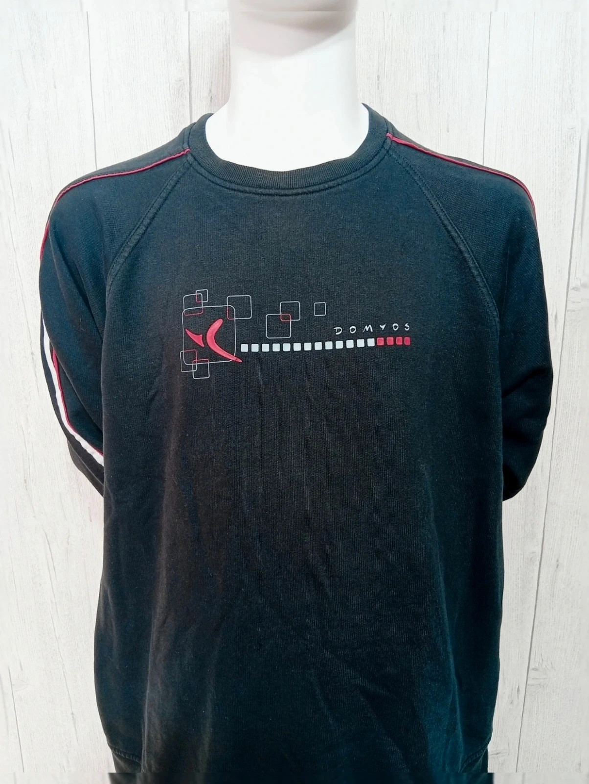 Pull Domyos homme manches longues - taille L/40 - couleur noir rouge – Domyos – taille L 2