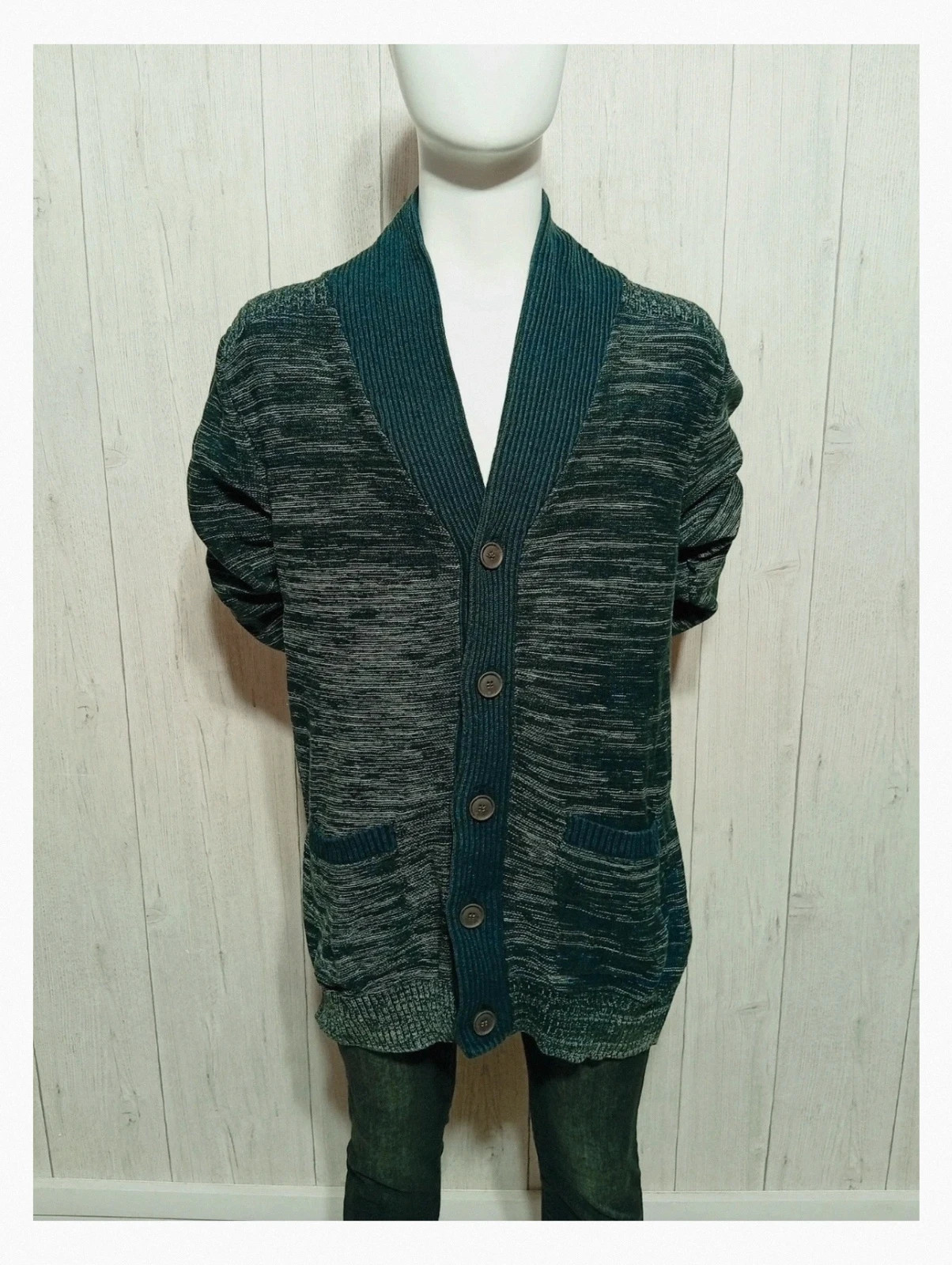 Cardigan ckh clockhouse homme - couleur marine et gris - taille XL/42 – CKH Clockhouse – taille XL