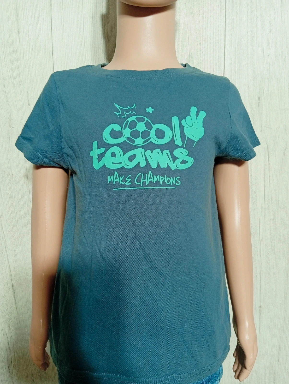 T-shirt imprimé manches courtes garcon - taille 5 ans (108/113 cm) - Kiabi - couleur bleu et menthe – Kiabi – taille 5 ans / 110 cm 2