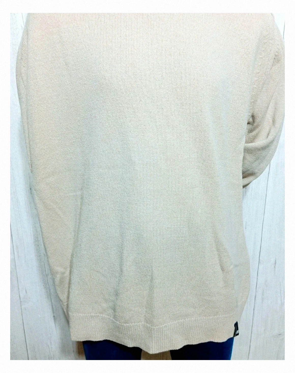 Pull homme manches longues ras de cou - Taille XL/42 - beige - quechua – Quechua – taille XL 3