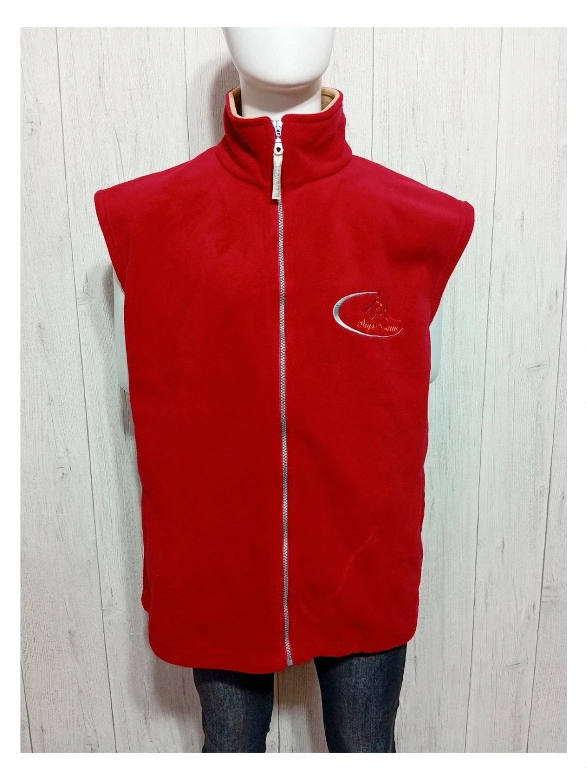 Veste polaire Rayar homme sans manches - couleur rouge - taille XL/42 – Rayar – taille XL