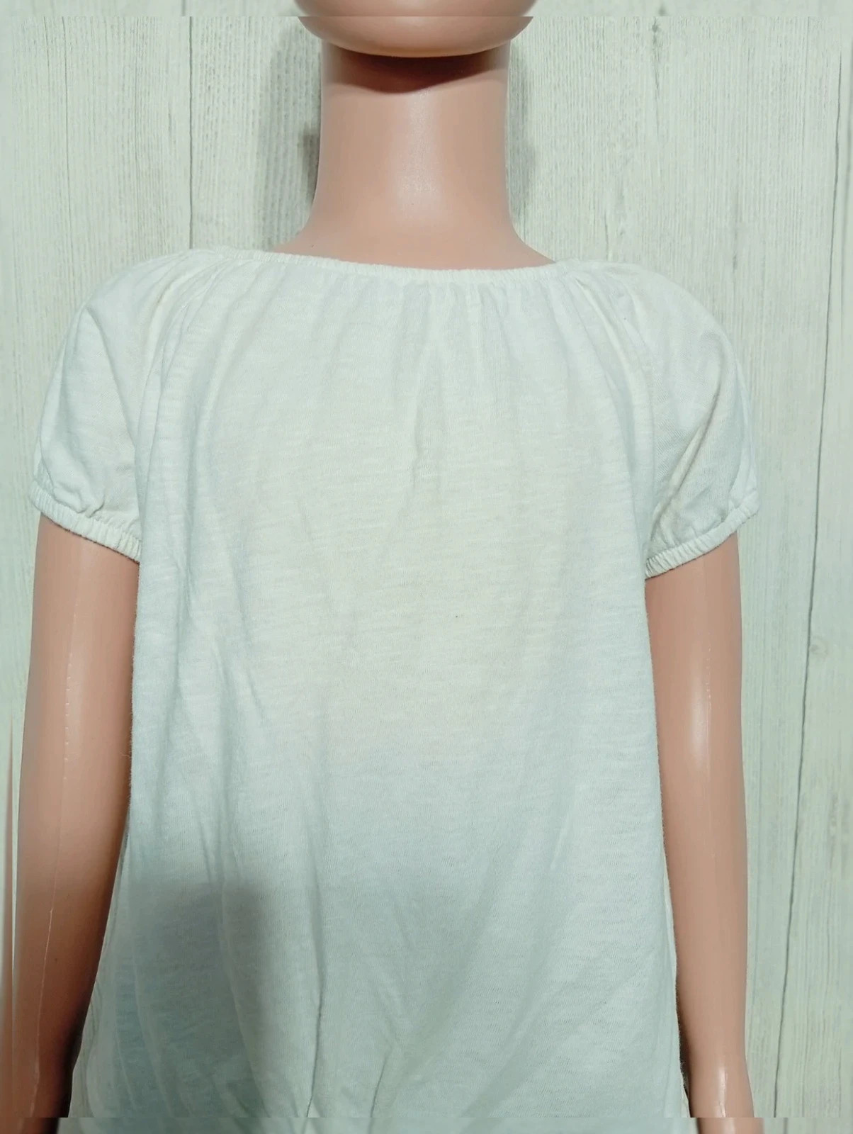 T-shirt fille manche courte taille 5 ans - blanc kiabi – Kiabi – taille 5 ans / 110 cm 2