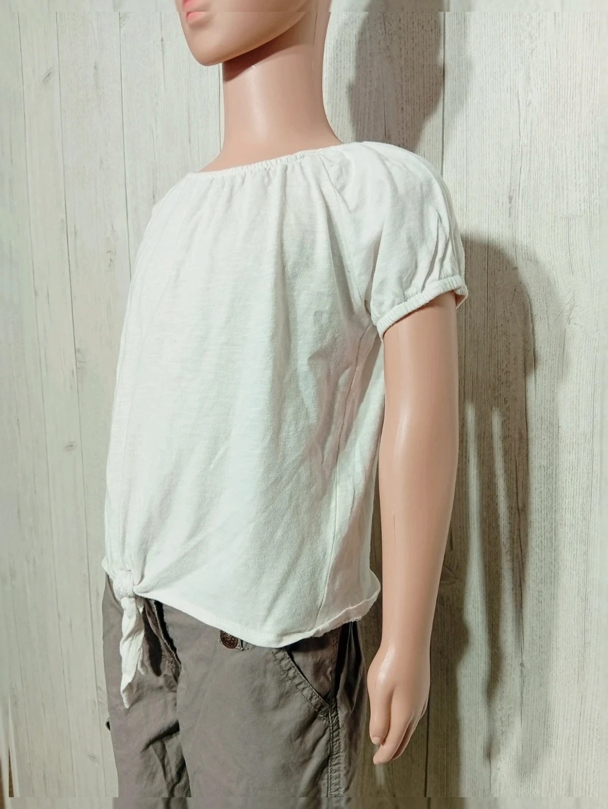 T-shirt fille manche courte taille 5 ans - blanc kiabi – Kiabi – taille 5 ans / 110 cm 5