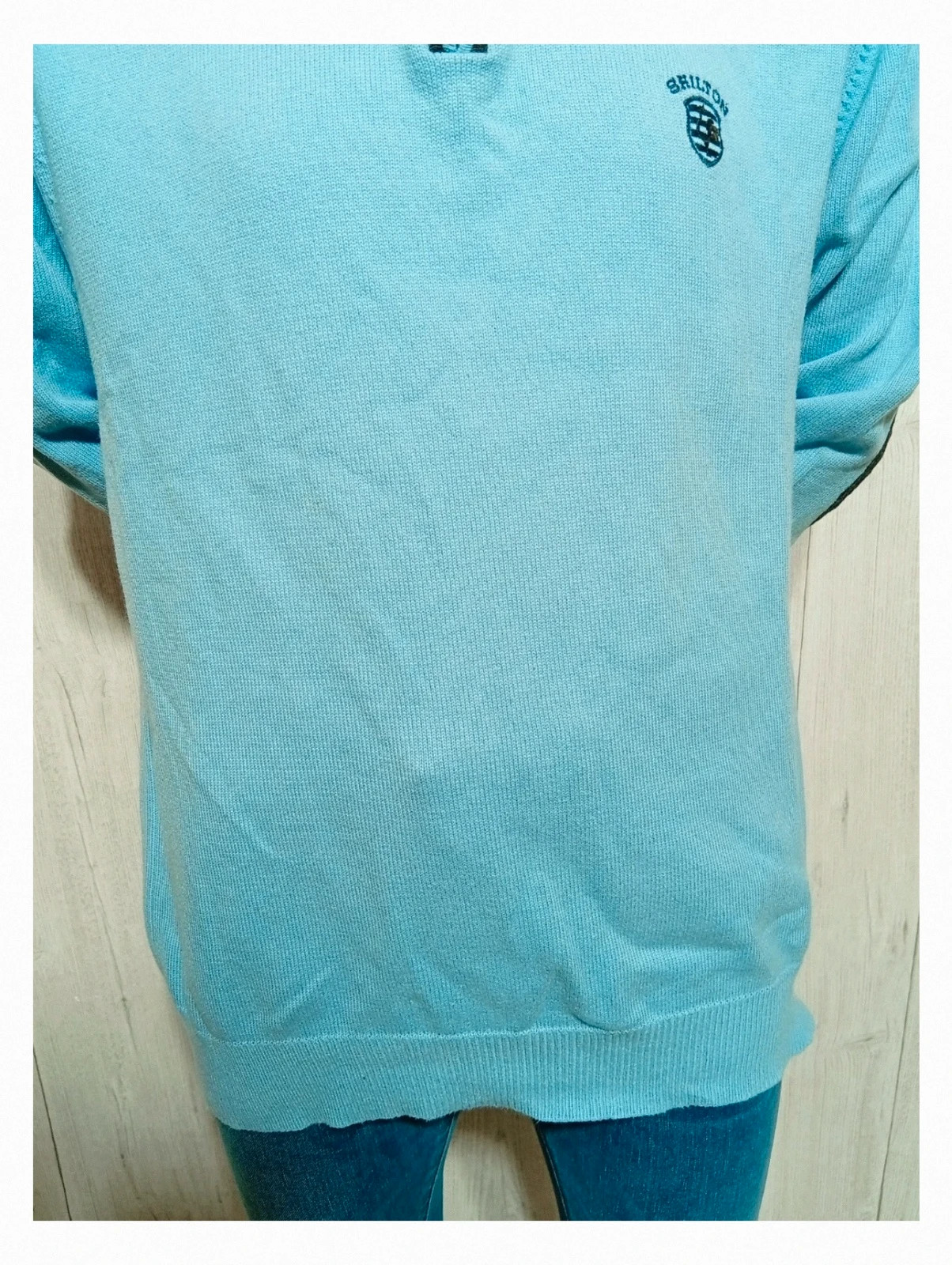 Pull shilton homme manches longues - couleur bleu clair - taille XL/42 – Shilton – taille XL 3