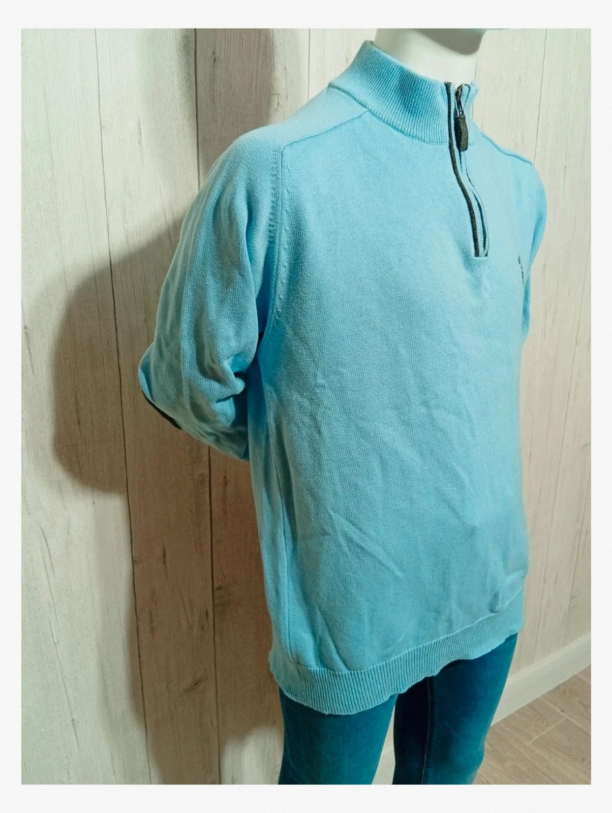 Pull shilton homme manches longues - couleur bleu clair - taille XL/42 – Shilton – taille XL 4