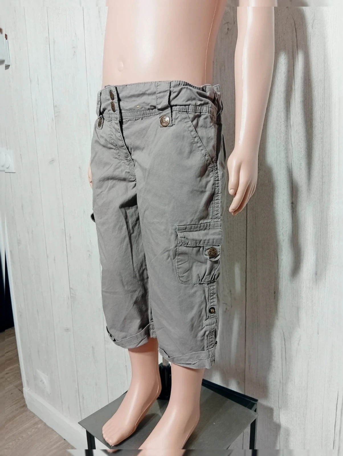 Pantacourt verbaudet fille - couleur gris - taille 5 ans – Verbaudet – taille 5 ans / 110 cm 5