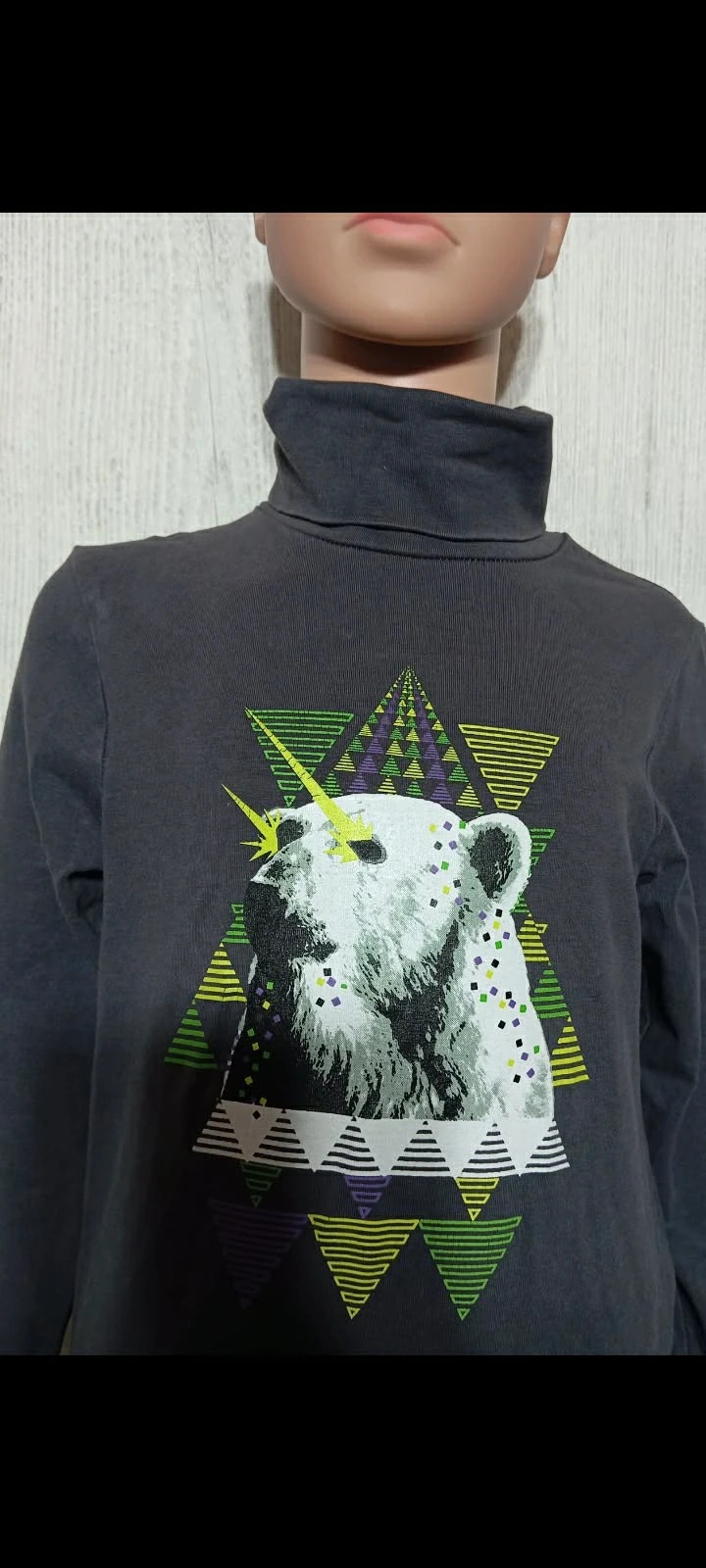 Pull a col roulé manches longues - taille 5 ans (110cm) - orchestra - couleur gris multicolore – Orchestra – taille 5 ans / 110 cm 3