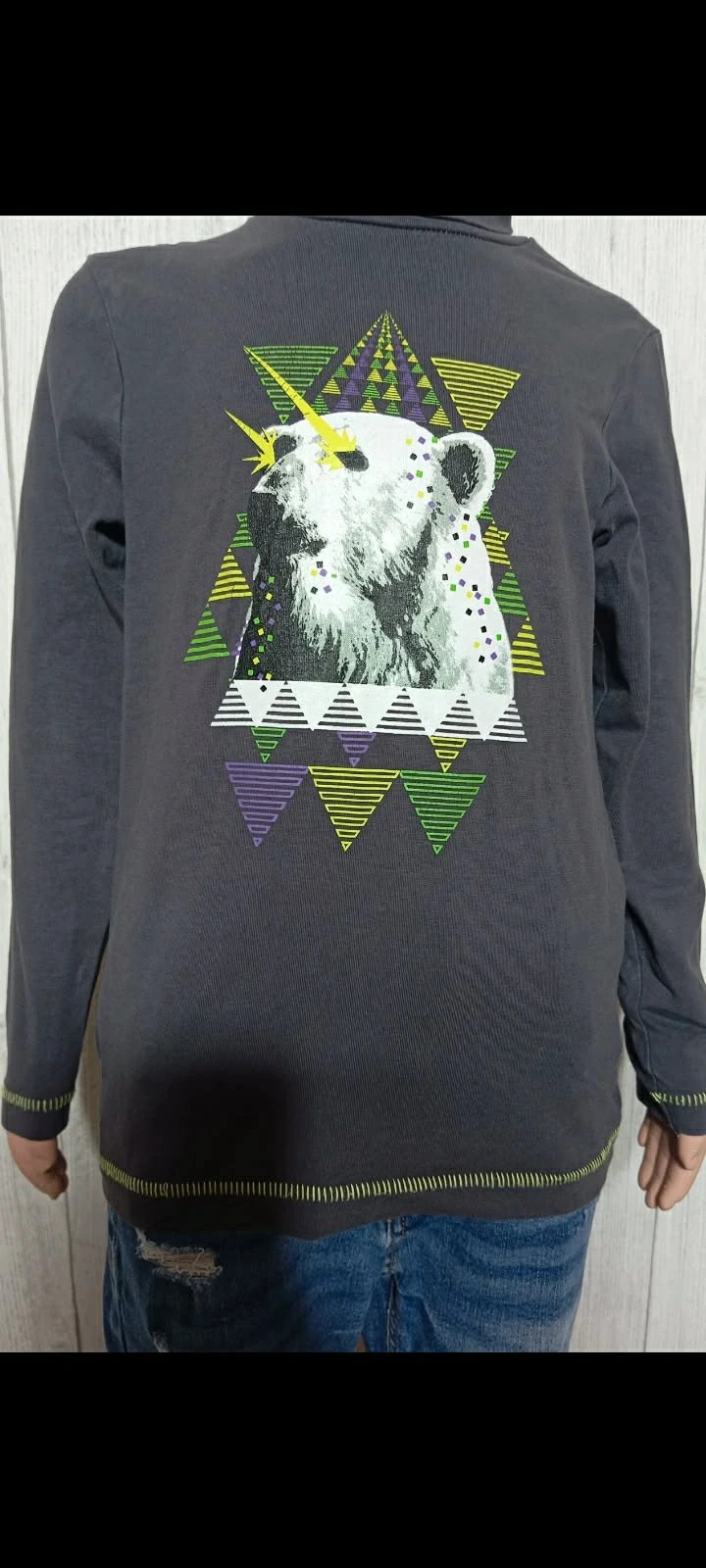 Pull a col roulé manches longues - taille 5 ans (110cm) - orchestra - couleur gris multicolore – Orchestra – taille 5 ans / 110 cm 4