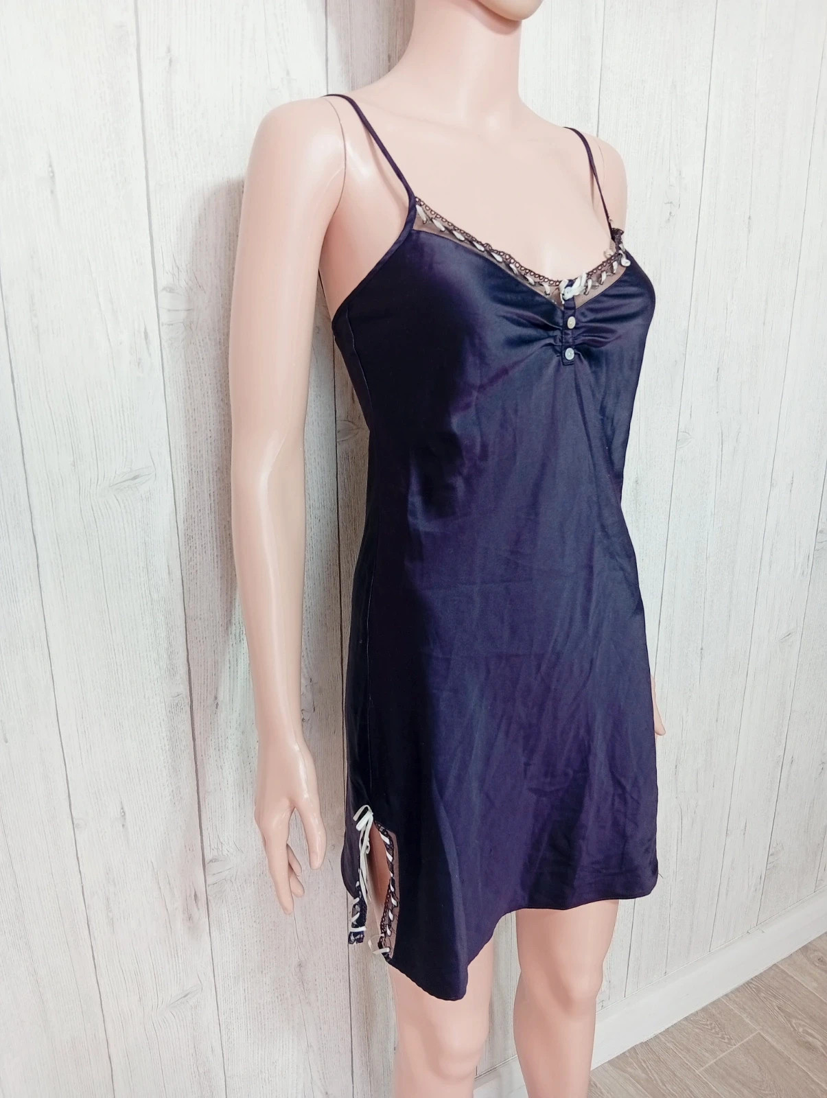 Nuisette femme - taille S/36 - Darjeeling - couleur violet et blanc – Darjeeling – taille S / 36 / 8 4