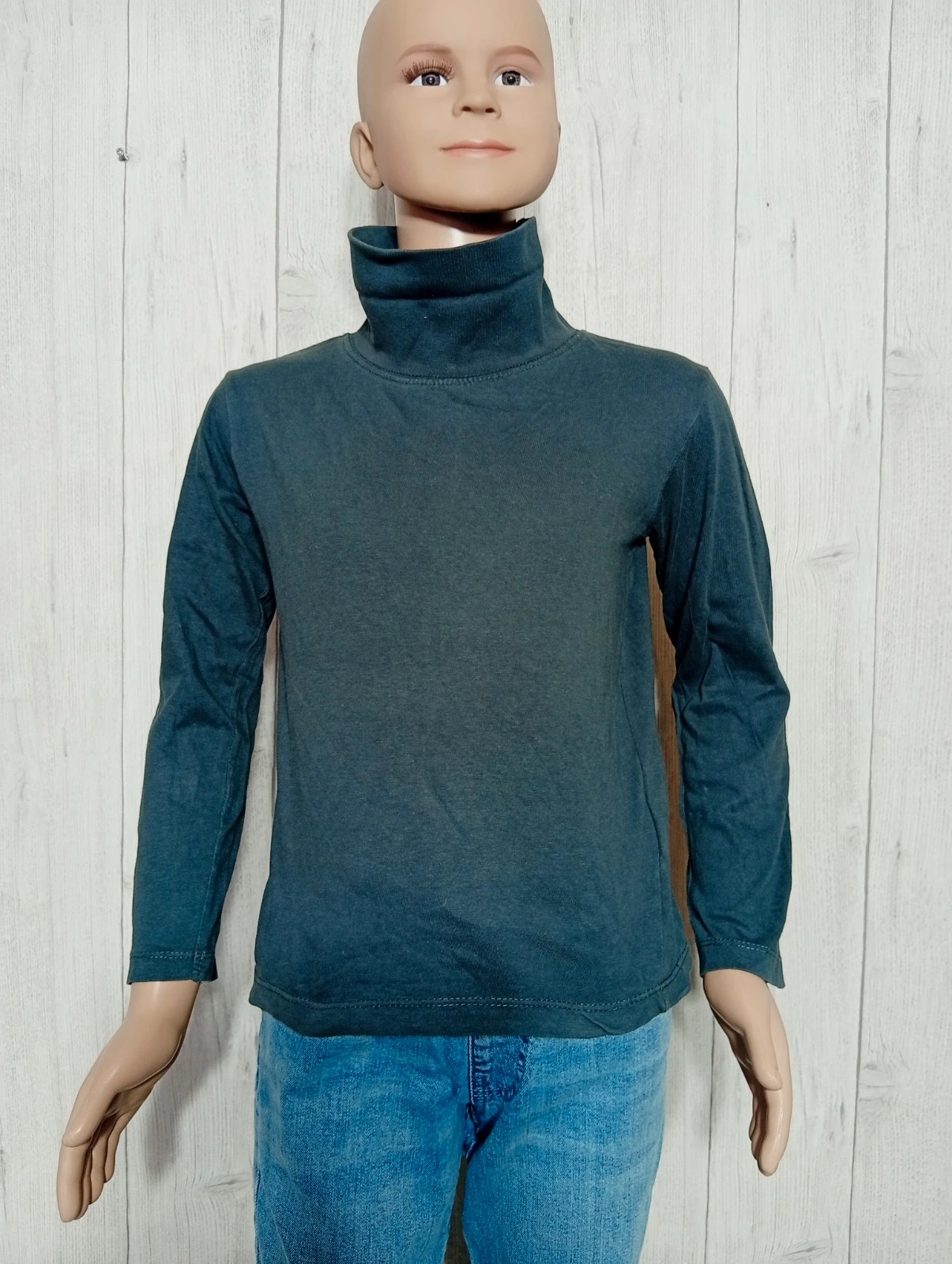 Pull a col roulé garçon - taille 8 ans - couleur gris – taille 8 ans / 128 cm