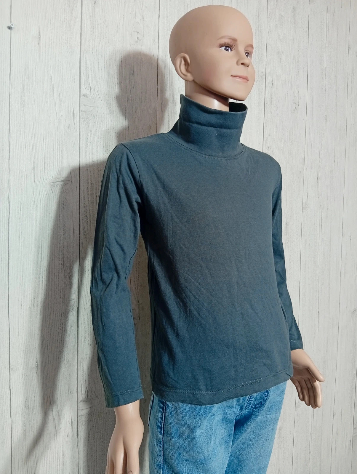 Pull a col roulé garçon - taille 8 ans - couleur gris – taille 8 ans / 128 cm 4