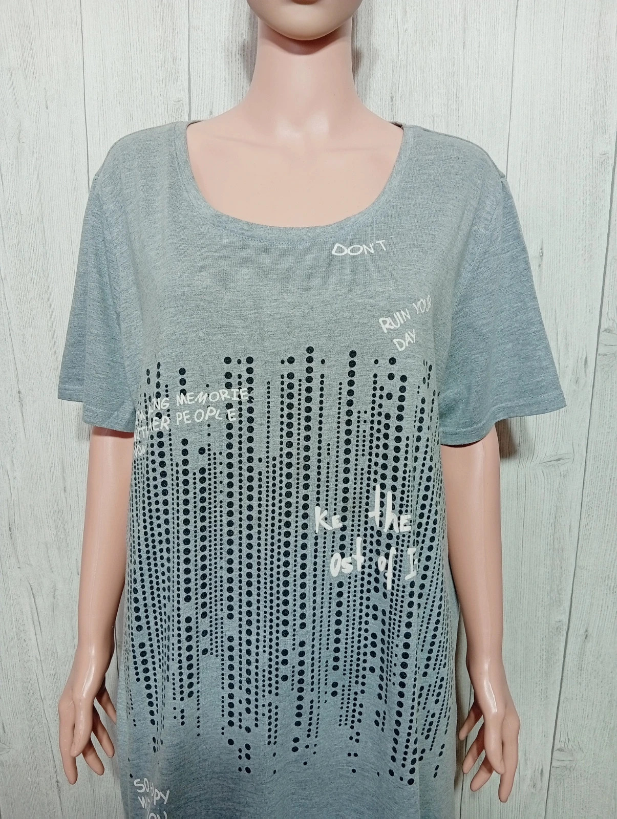 T-shirt manche courte femme - taille 54 - mia moda - couleur gris – Mia moda – taille 7XL / 54 / 26 2