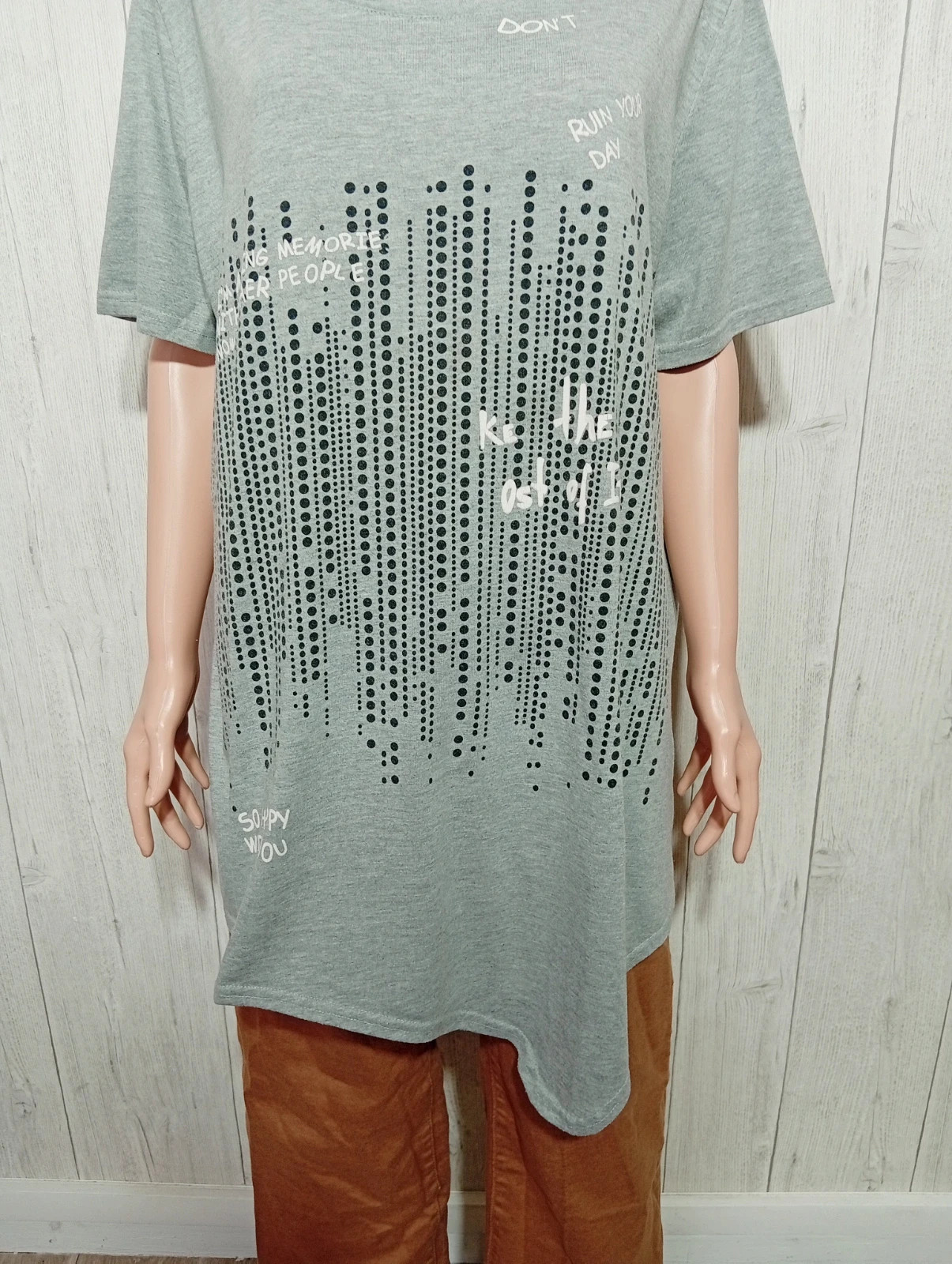 T-shirt manche courte femme - taille 54 - mia moda - couleur gris – Mia moda – taille 7XL / 54 / 26 3