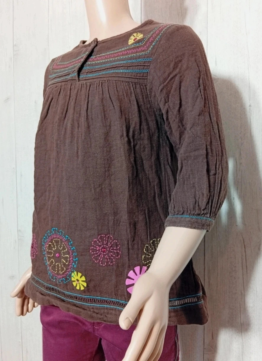 T-shirt a motif fille - Taille 8 ans (128 cm) - Orchestra - couleur marron multicolore – Orchestra – taille 8 ans / 128 cm 5