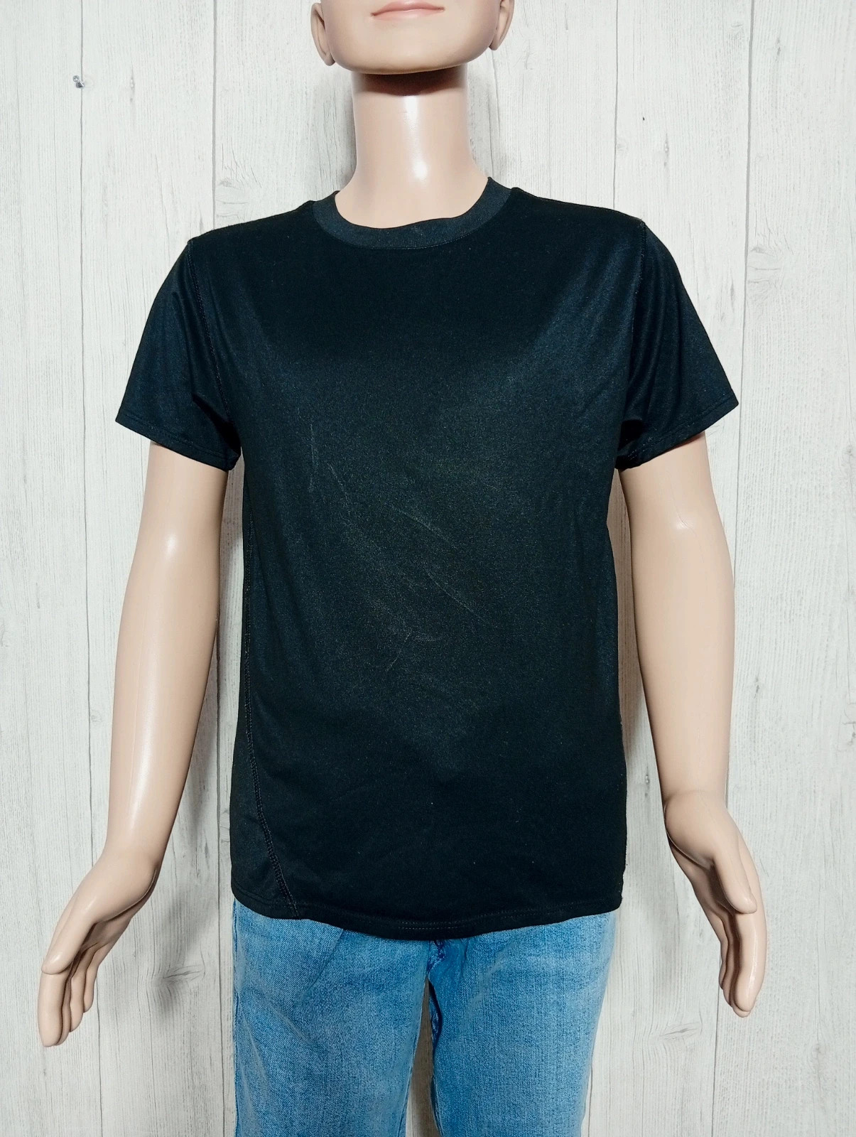 T-shirt manche courte garçon - taille 8 ans ( 122/133 cm) - Domyos - couleur noir