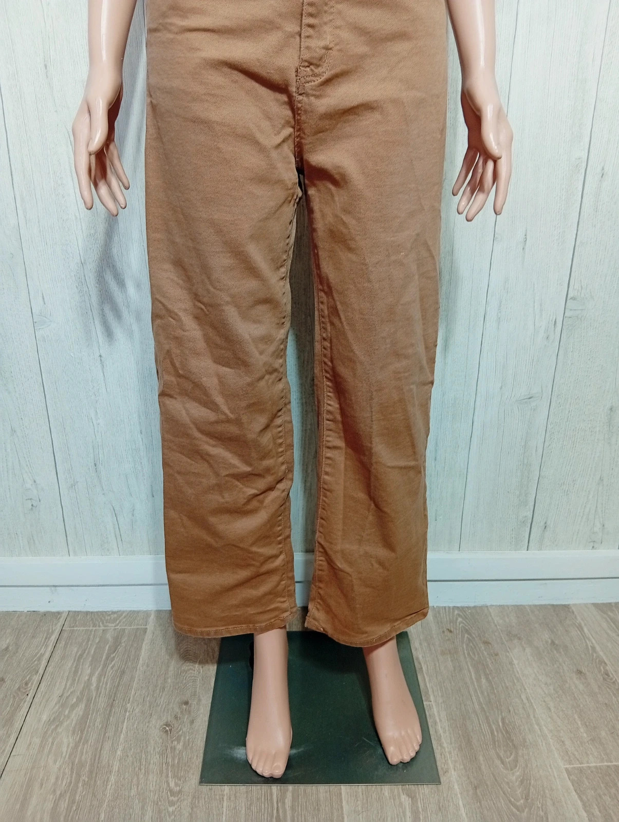 Jeans a jambes larges femme - taille L/40 - Mila premium - couleur marron – Mila Premium – taille L / 40 / 12 3