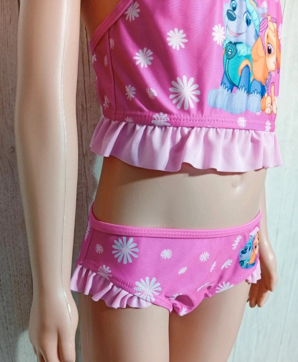 Ensemble maillot de bain 2 pièces fille- taille 7 ans - nickelodeon - couleur fushia rose – Nickelodeon – taille 7 ans / 122 cm 5