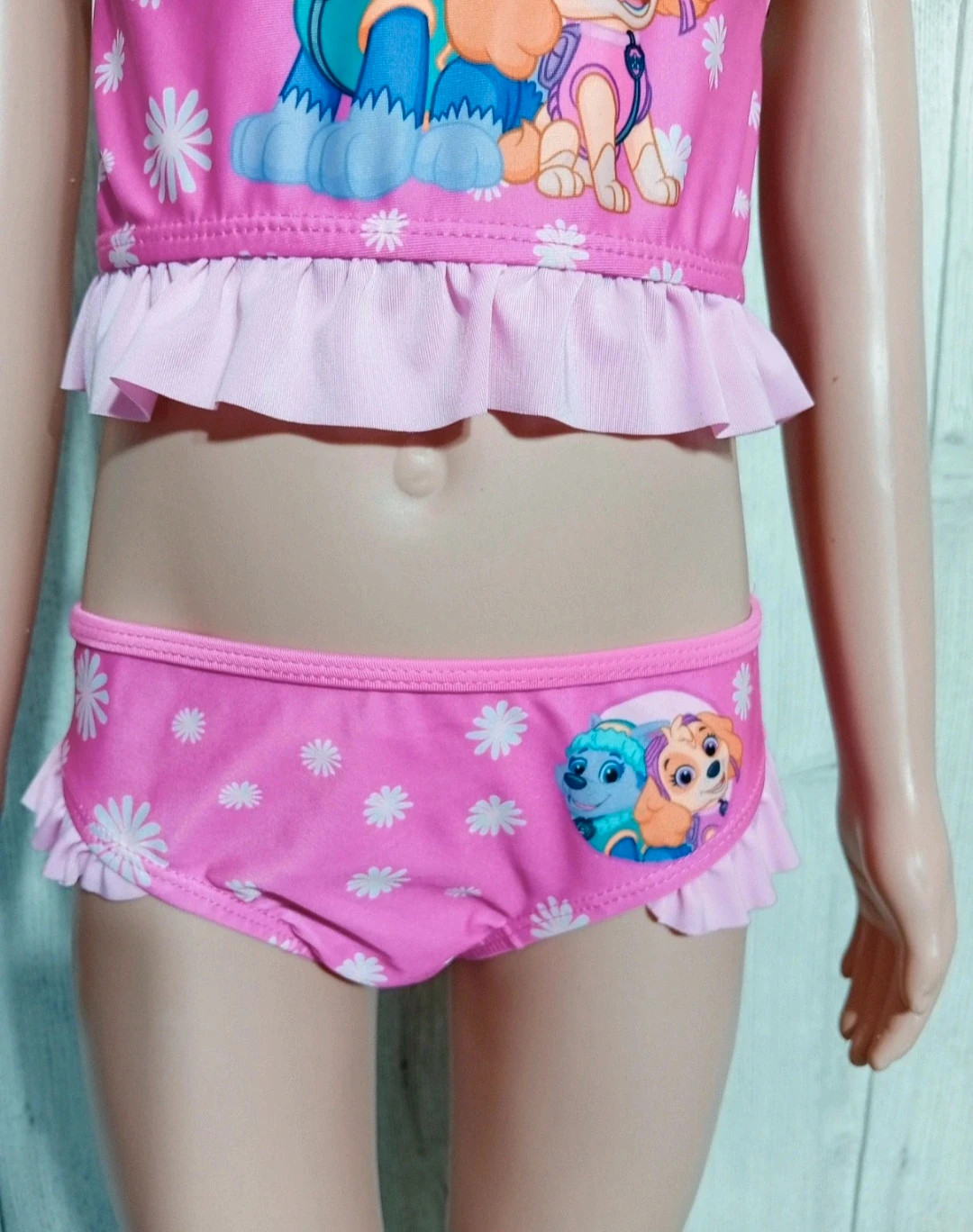 Ensemble maillot de bain 2 pièces fille- taille 7 ans - nickelodeon - couleur fushia rose – Nickelodeon – taille 7 ans / 122 cm 3