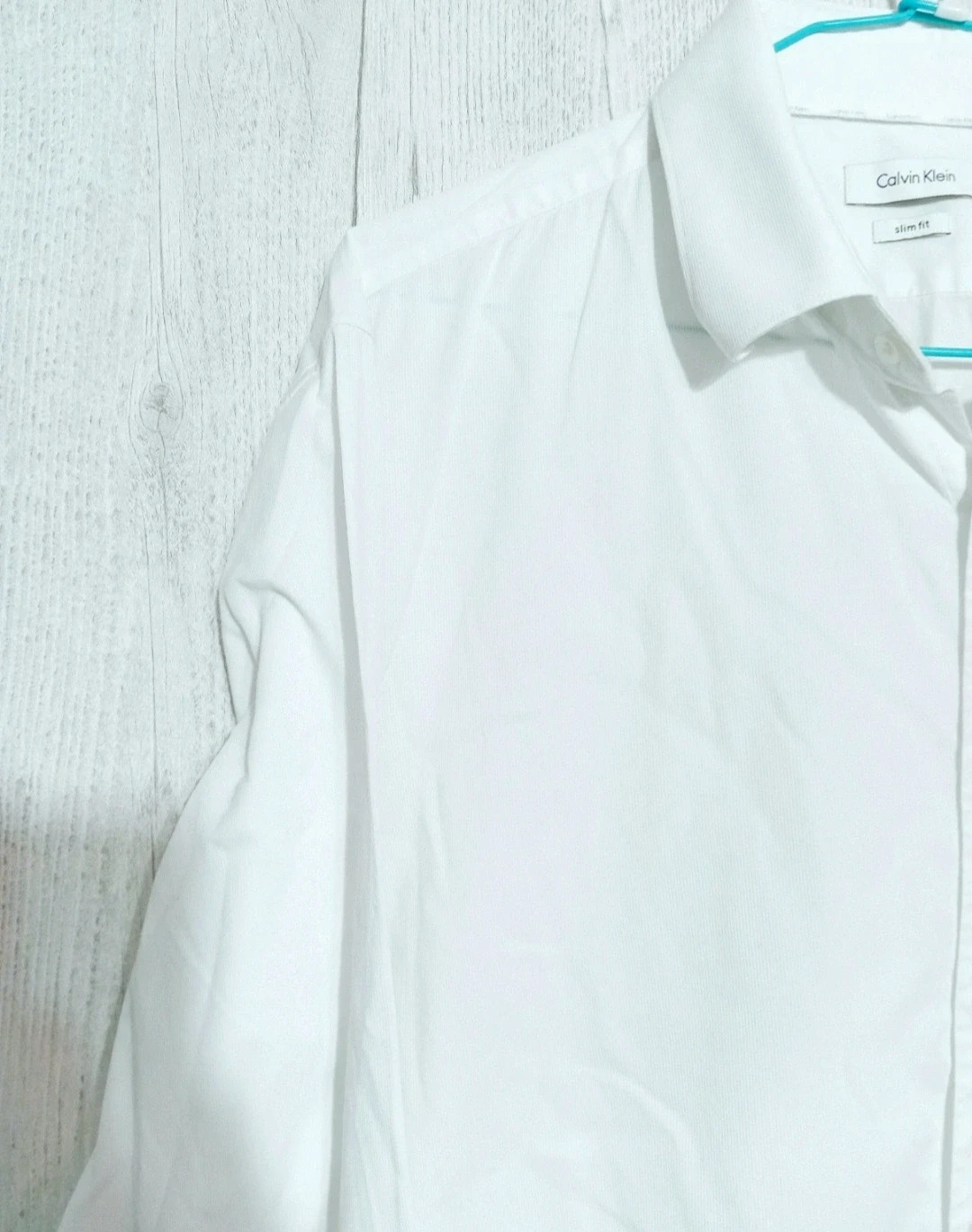 Chemise unie manche longue homme - Taille XXL/44 - Calvin Klein - couleur blanc – Calvin Klein – taille XXL 4