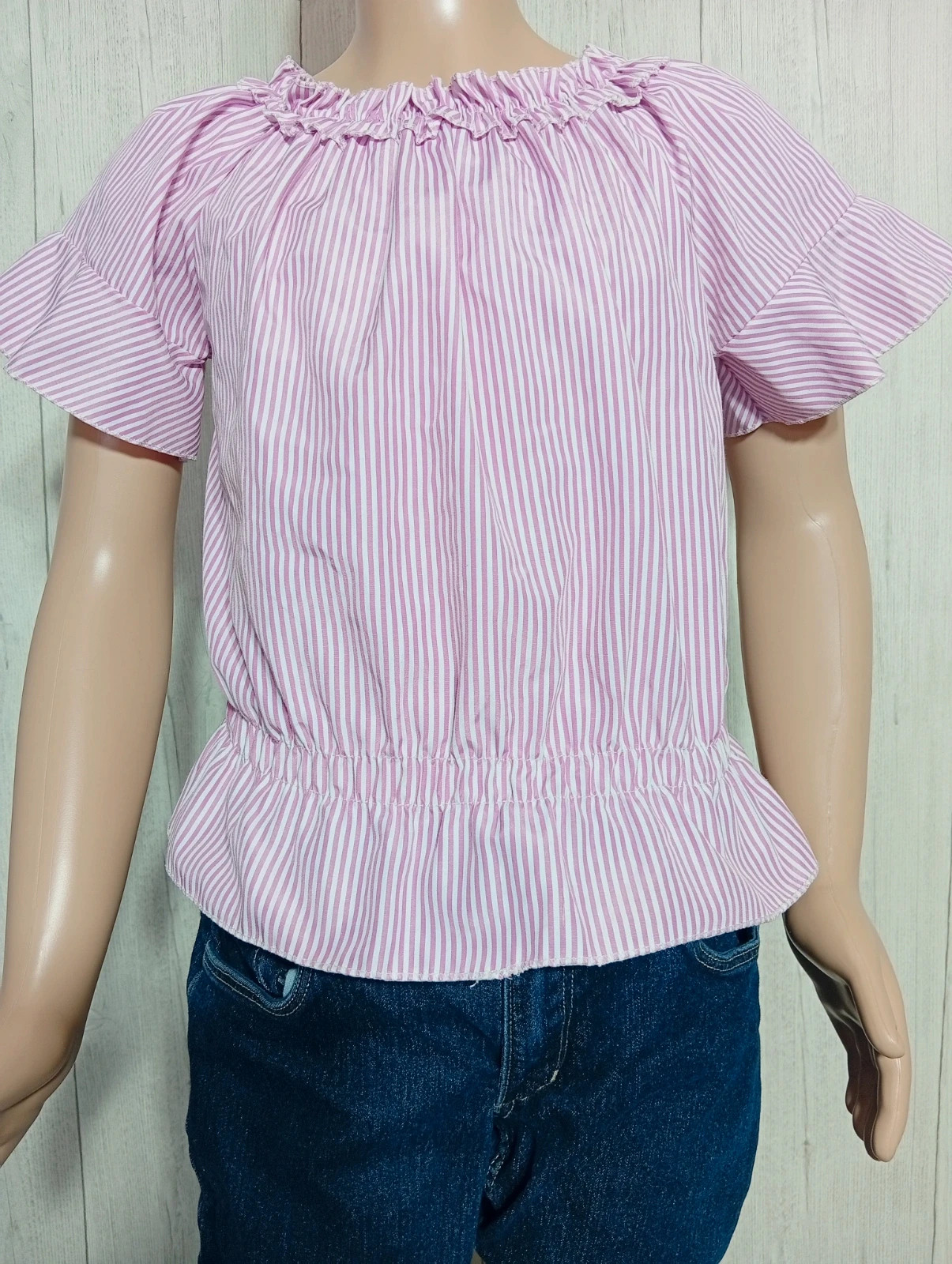 Top sans manche fille - taille 10ans (140 cm) -couleur rose et blanc – taille 10 ans / 140 cm 3