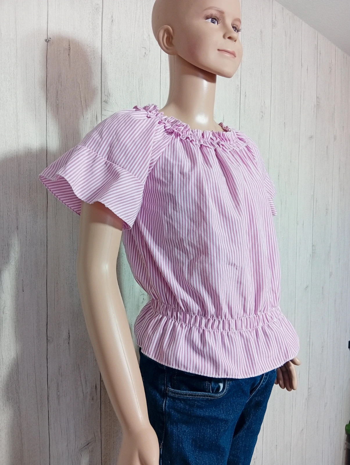 Top sans manche fille - taille 10ans (140 cm) -couleur rose et blanc – taille 10 ans / 140 cm 4