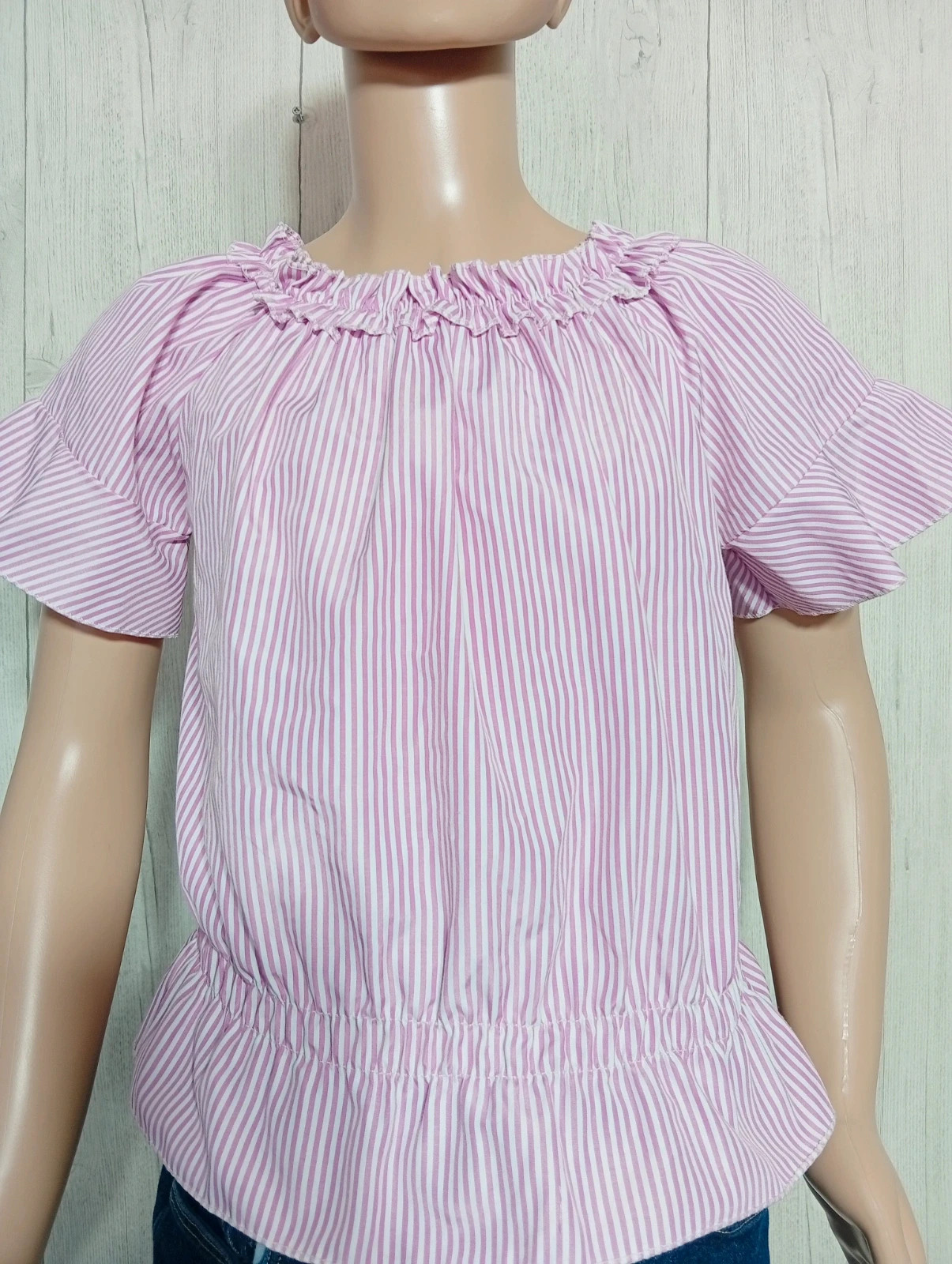 Top sans manche fille - taille 10ans (140 cm) -couleur rose et blanc – taille 10 ans / 140 cm 2