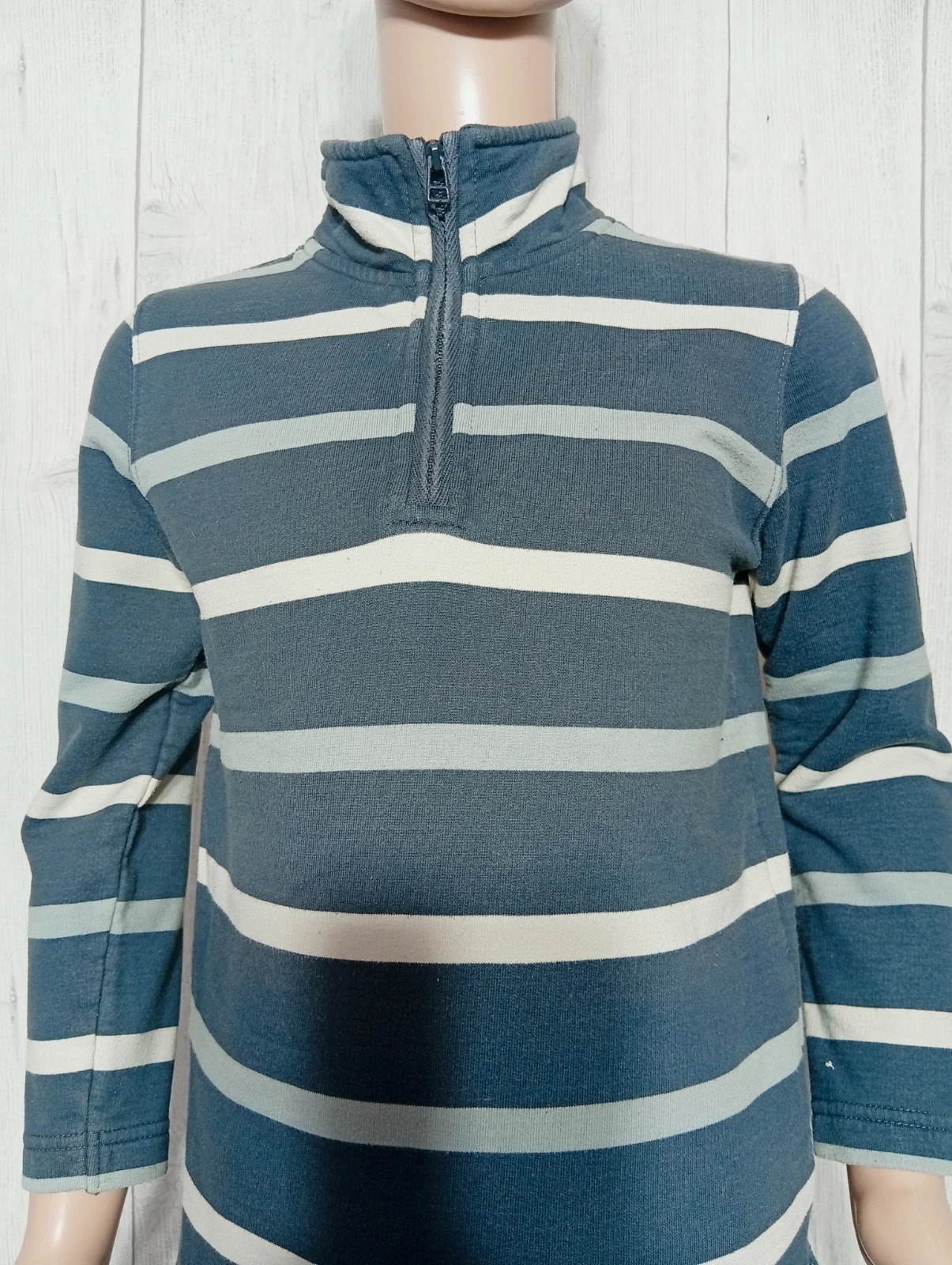 Pull manche longues garçon - taille 8 ans (126 cm) - NKY - couleur marine et blanc – NKY – taille 8 ans / 128 cm 2