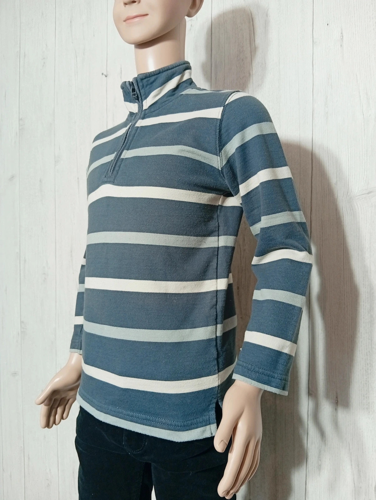Pull manche longues garçon - taille 8 ans (126 cm) - NKY - couleur marine et blanc – NKY – taille 8 ans / 128 cm 5