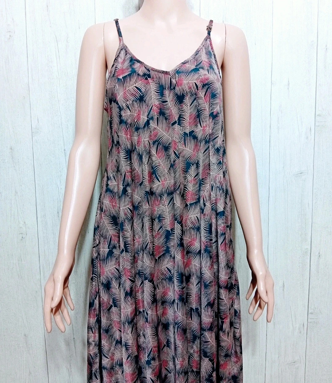 Robe longue d'été à motif femme - Taille unique - Algo Bonito - couleur noir rose – algo bonito – taille Taille unique 2