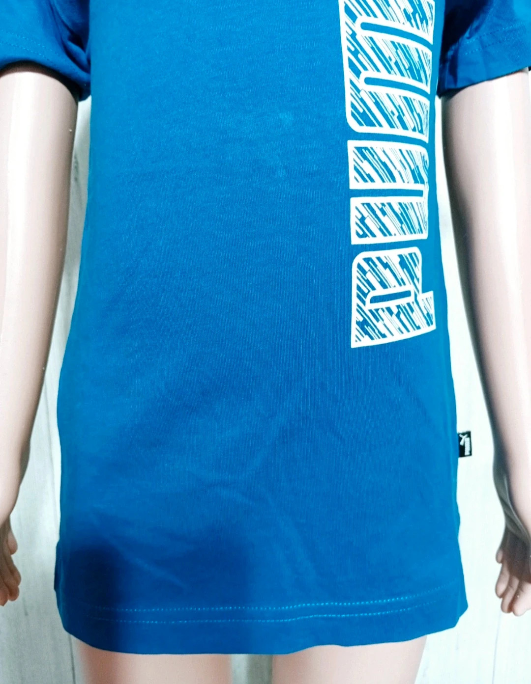 T-shirt manche courte imprimé- taille 5/6 ans ( 116 cm) -Puma-couleur bleu et blanc – Puma – taille 6 ans / 116 cm 3