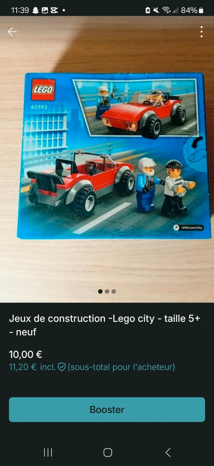 Boite de construction-Lego city- 5+ - Couleur rouge bleu – LEGO – taille Taille unique 4